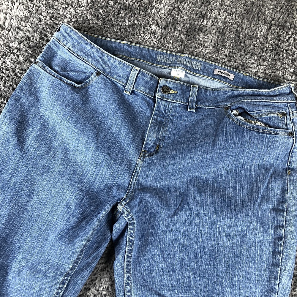 Harley-Davidson Jeans Mens 36x30 Blue Regular Fit Straight Leg Denim‎ Motorcycle